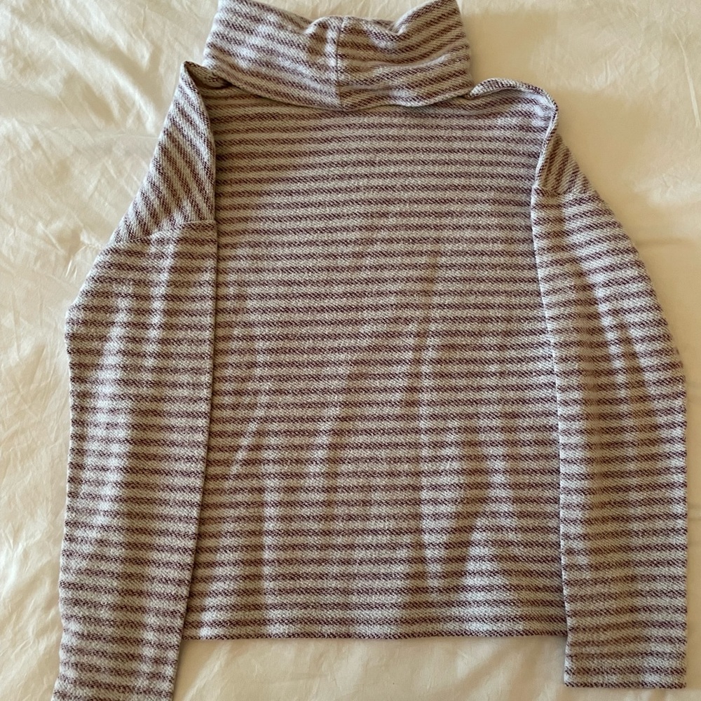 A New Day Striped Turtleneck Sweater